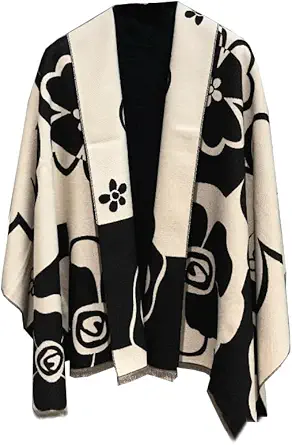 Women's Soft pashmina Shawl Oversized Winter Warm blanket Scarf Long Cashmere Shawls Wraps Geometric patterns