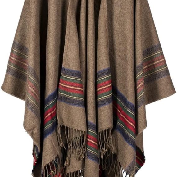 Poncho Capes with Hood Pashmina Cardigans Blanket Shawls with Tassels